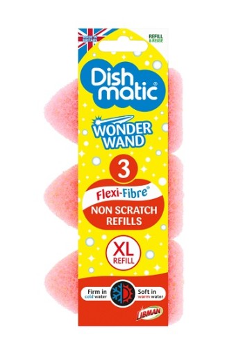 Dishmatic Wonder wand navulsponzen krasvrij 3-pack (1 Stuks)