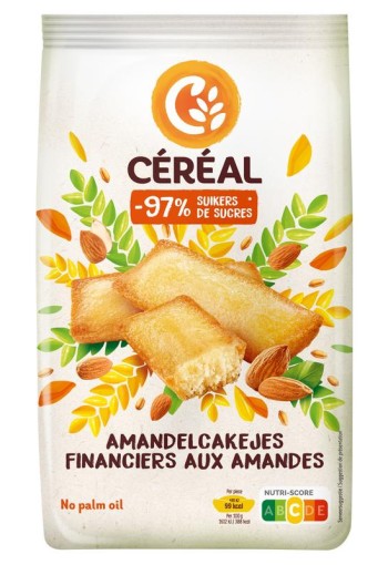 Cereal Amandelcakejes minder suikers (175 Gram)