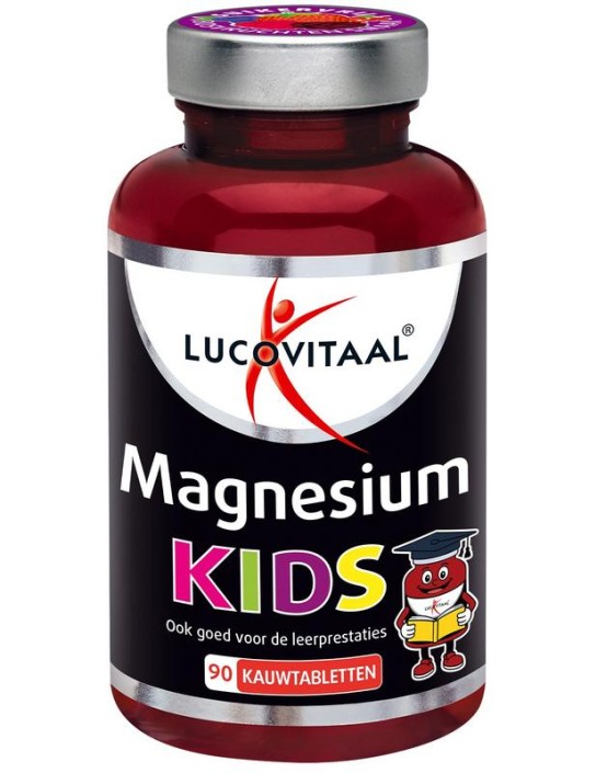 Lucovitaal Magnesium kids vegan (90 Kauwtabletten)