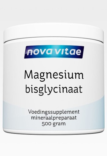Nova Vitae Magnesium bisglycinaat poeder (500 Gram)
