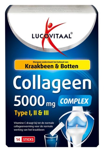 Lucovitaal Collageen complex 5000mg sticks (14 Stuks)