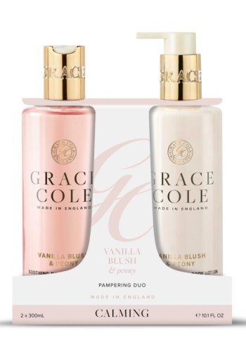Grace Cole Vanilla blush & peony bodycare duo (2 Stuks)