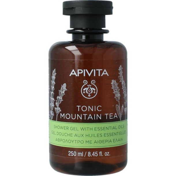 APIVITA Showergel tonic mountain tea (250 Milliliter)