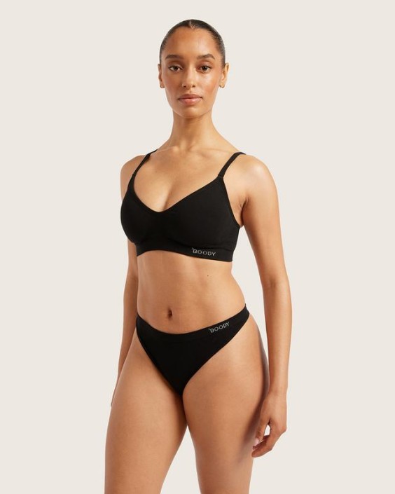 Boody Wireless t-shirt bra zwart M (1 Stuks)