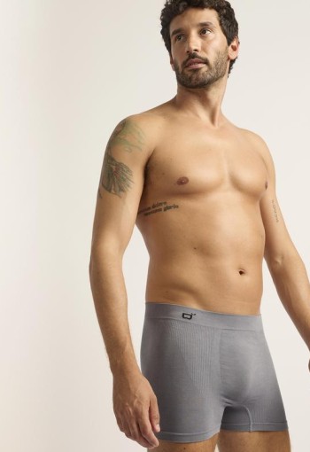Boody Herenboxers naadloos charcoal XL (1 Stuks)