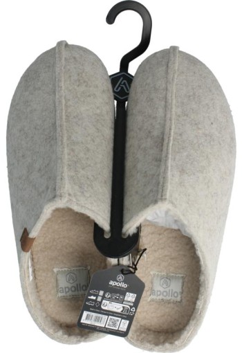Apollo Zweedse slof beige 41/42 heren (1 paar)