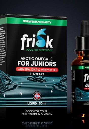 Frisk Omega 3 kinderen – visolie met DHA & D3 (50 Milliliter)