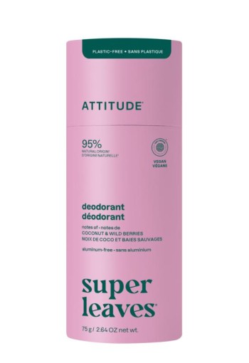 Attitude Deo super leaves coconut & wild berries (75 Gram)