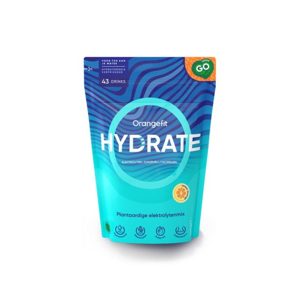 Orangefit Hydrate elektrolytenpoeder (300 Gram)
