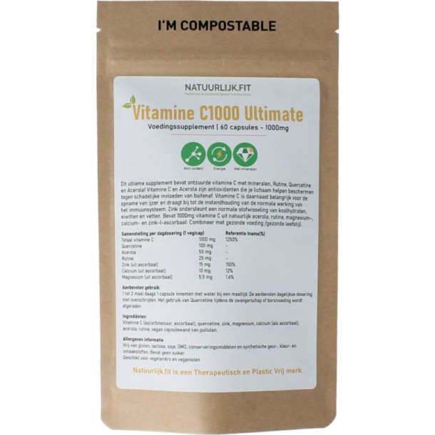 Natuurlijk.fit Vitamine C 1000 ultimate (60 Capsules)