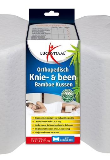 Lucovitaal Bamboe knie & been kussen (1 Stuks)