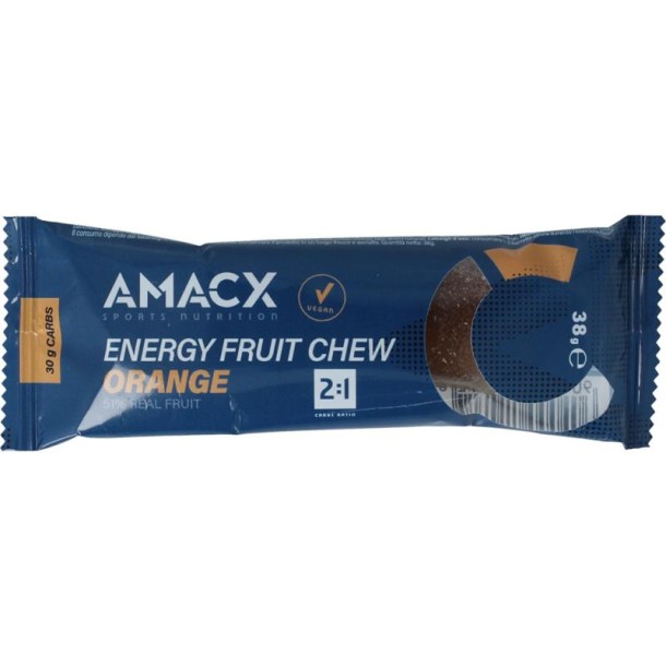 Amacx Energy fruit chew orange (38 Gram)