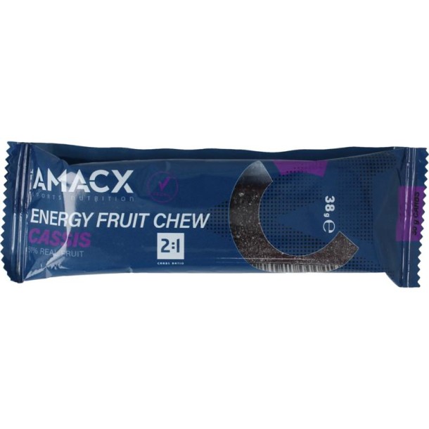 Amacx Energy fruit chew cassis (38 Gram)