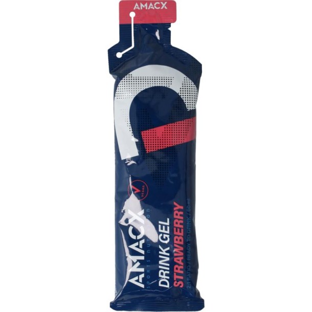 Amacx Energy drink gel strawberry (60 Milliliter)