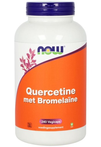 NOW Quercetine met bromelaine (240 Vegetarische capsules)