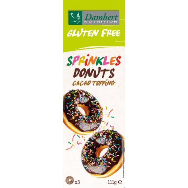 Damhert Donuts sprinkles glutenvrij (111 Gram)