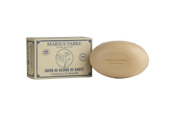 Marius Fabre Zeep ovaal papaver druif (150 Gram)