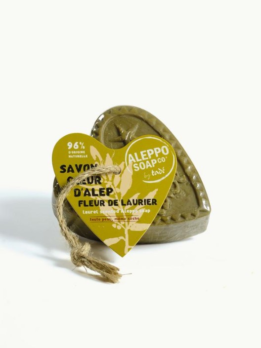Aleppo Soap Co Savon d'Alep hart fleur de laurier met touw (150 Gram)