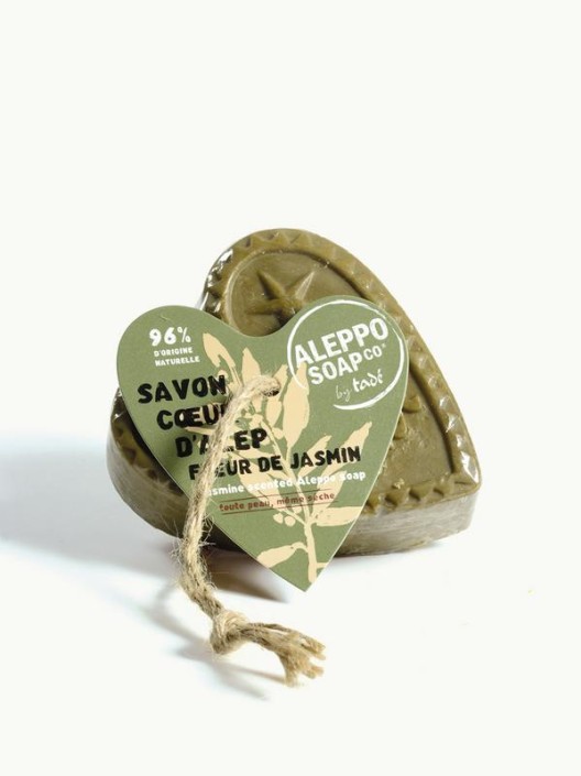 Aleppo Soap Co Savon d'Alep hart fleur de jasmin met touw (150 Gram)