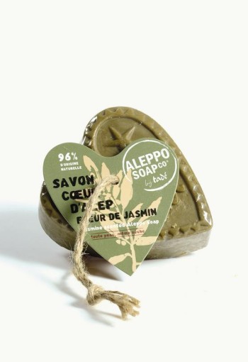 Aleppo Soap Co Savon d'Alep hart fleur de jasmin met touw (150 Gram)