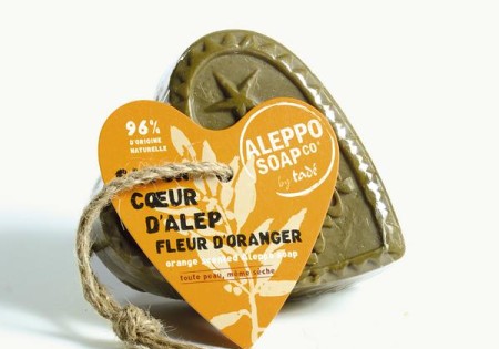Aleppo Soap Co Savon d'Alep hart fleur de oranger met touw (150 Gram)