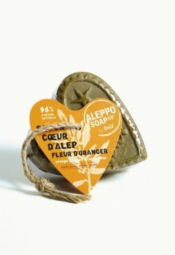 Aleppo Soap Co Savon d'Alep hart fleur de oranger met touw (150 Gram)