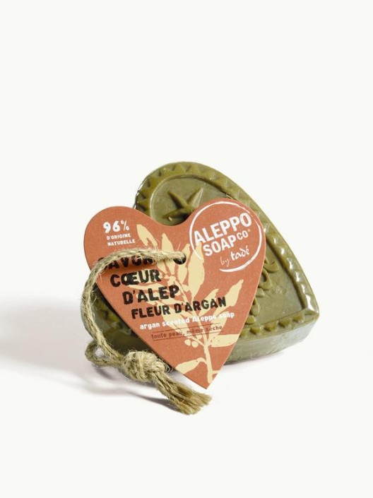 Aleppo Soap Co Savon d'Alep hart fleur de argan met touw (150 Gram)