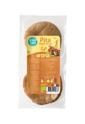 Terrasana Pitabrood volkoren bio (480 Gram)