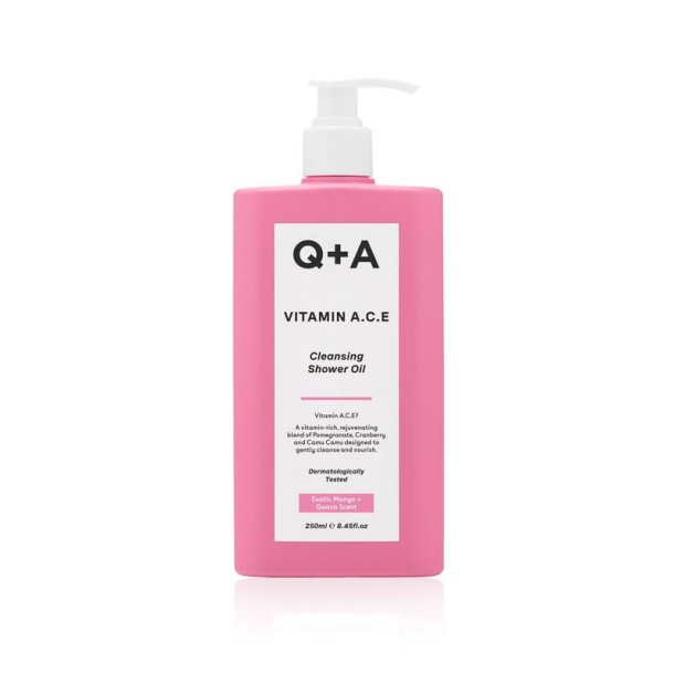 Q+A Showeroil cleansing vitamine A E C (250 Milliliter)