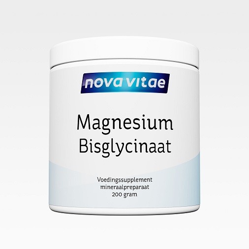 Nova Vitae Magnesium bisglycinaat poeder (200 Gram)