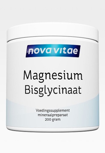 Nova Vitae Magnesium bisglycinaat poeder (200 Gram)