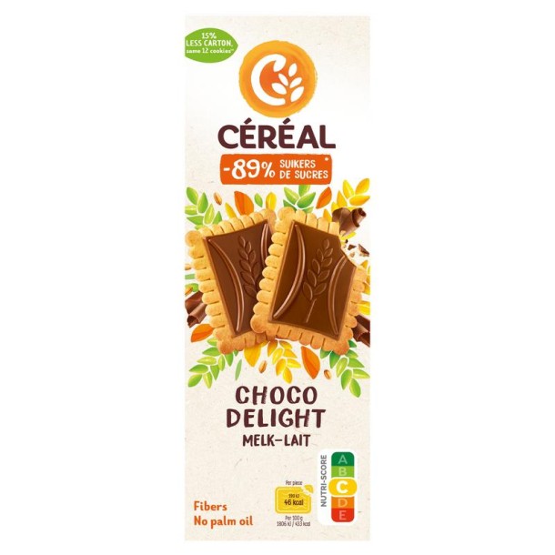 Cereal Choco delight melkchocolade minder suikers (126 Gram)