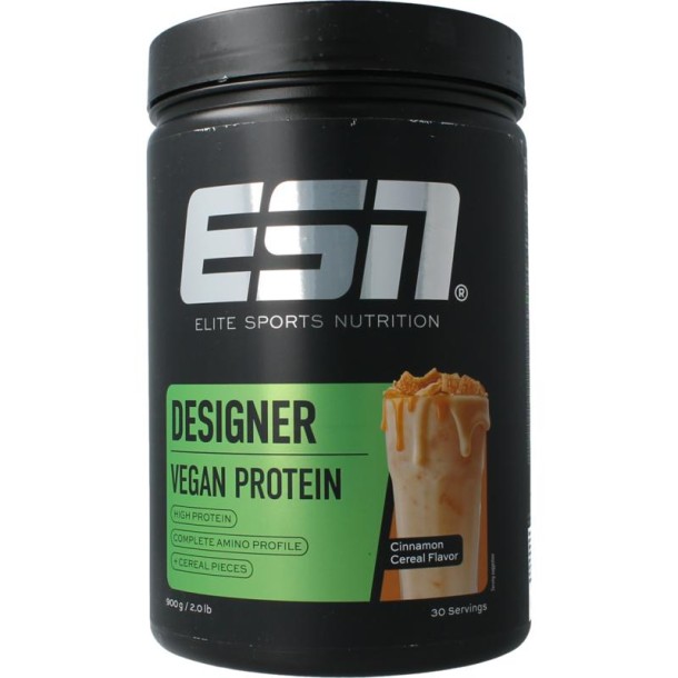 ESN Vegan designer protein cinnamon cereal (900 Gram)