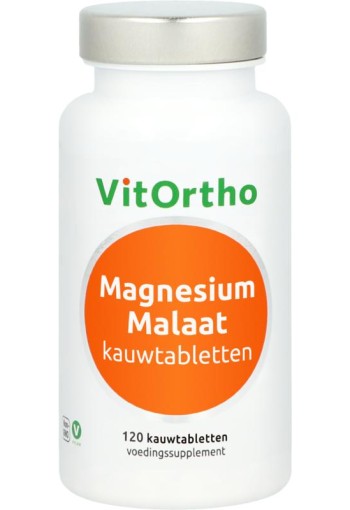 Vitortho Magnesium malaat (120 Kauwtabletten)
