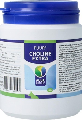Puur Choline extra hond (100 Gram)
