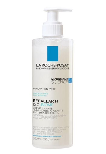 La Roche-Posay Effaclar H sensbioom reinigingscreme (390 Milliliter)