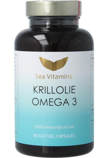 Sea Vitamins Krill olie omega 3 (90 Vegetarische capsules)