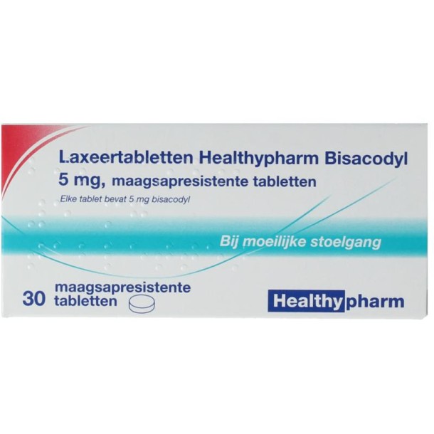 Healthypharm Laxeertabletten bisacodyl 5mg (30 Tabletten)