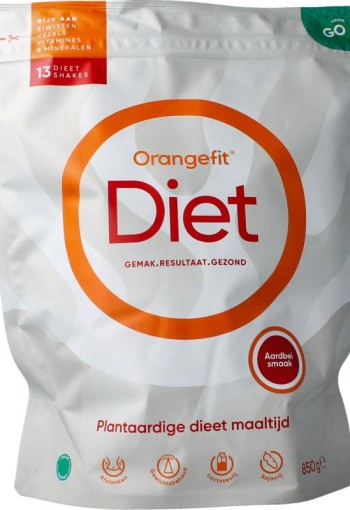 Orangefit Diet shake aardbei (850 Gram)