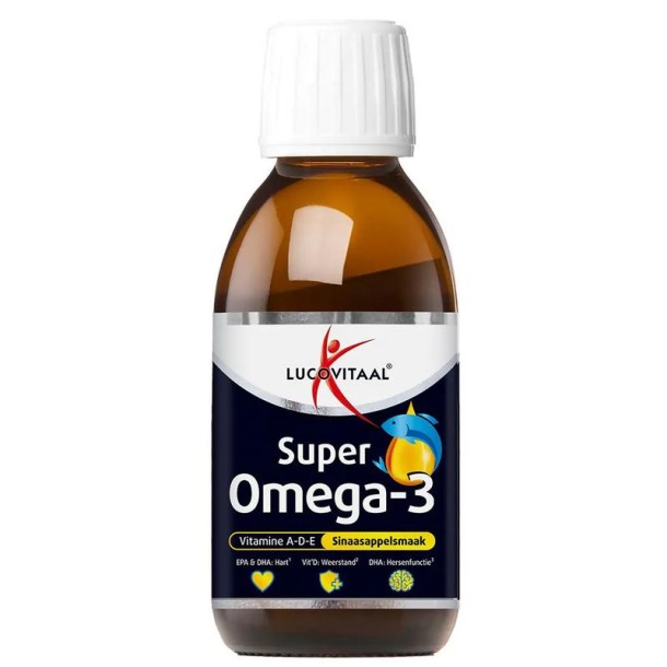 Lucovitaal Omega 3 vloeibaar sinaasappel (125 Milliliter)
