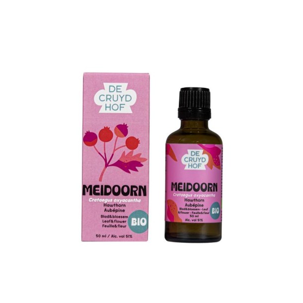 Cruydhof Crataegus oxyacantha fol & flor/meidoorn bio (50 Milliliter)