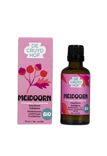 Cruydhof Crataegus oxyacantha fol & flor/meidoorn bio (50 Milliliter)