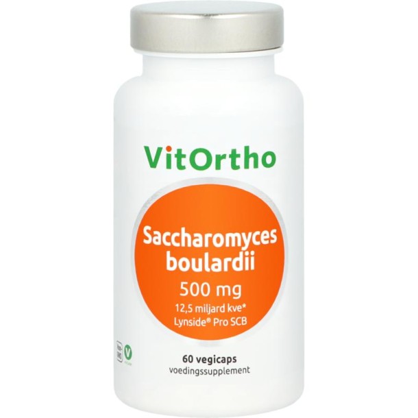 VitOrtho Saccharomyces boulardii 500mg (60 Vegetarische capsules)