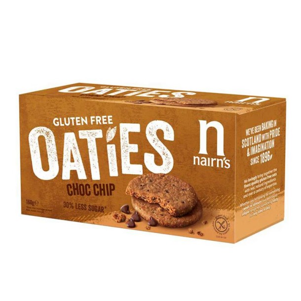 Nairns Oaties chocolate chip glutenvrij (160 Gram)