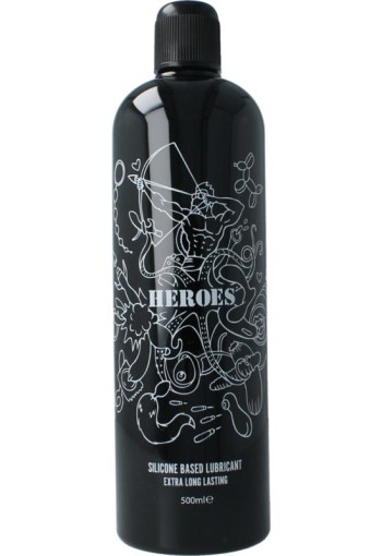 HEROES Glijmiddel siliconen (500 Milliliter)