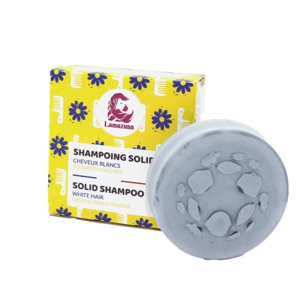 Lamazuna Shampoo bar white hair d'indigo powder (70 Gram)