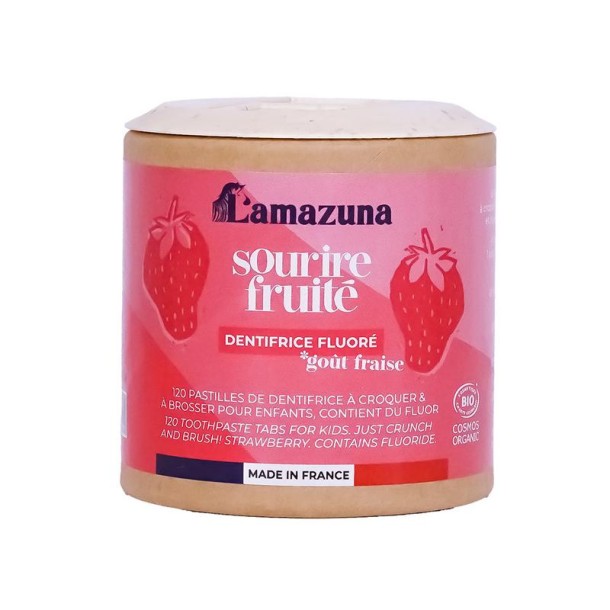 Lamazuna Toothpaste tablets kids strawberry bio (30 Gram)