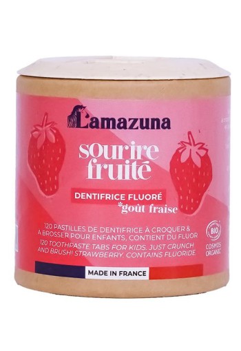Lamazuna Toothpaste tablets kids strawberry bio (30 Gram)