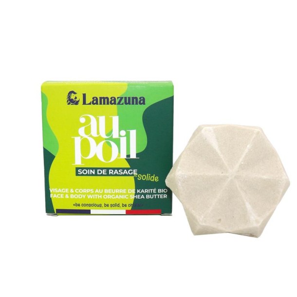 Lamazuna Shaving bar lemon & green tea (70 Gram)