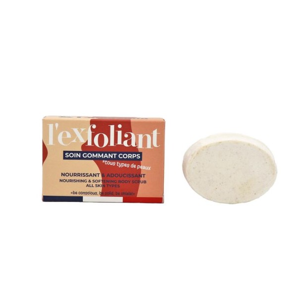 Lamazuna Nourish & soft body scrub bar all skintypes (44 Gram)